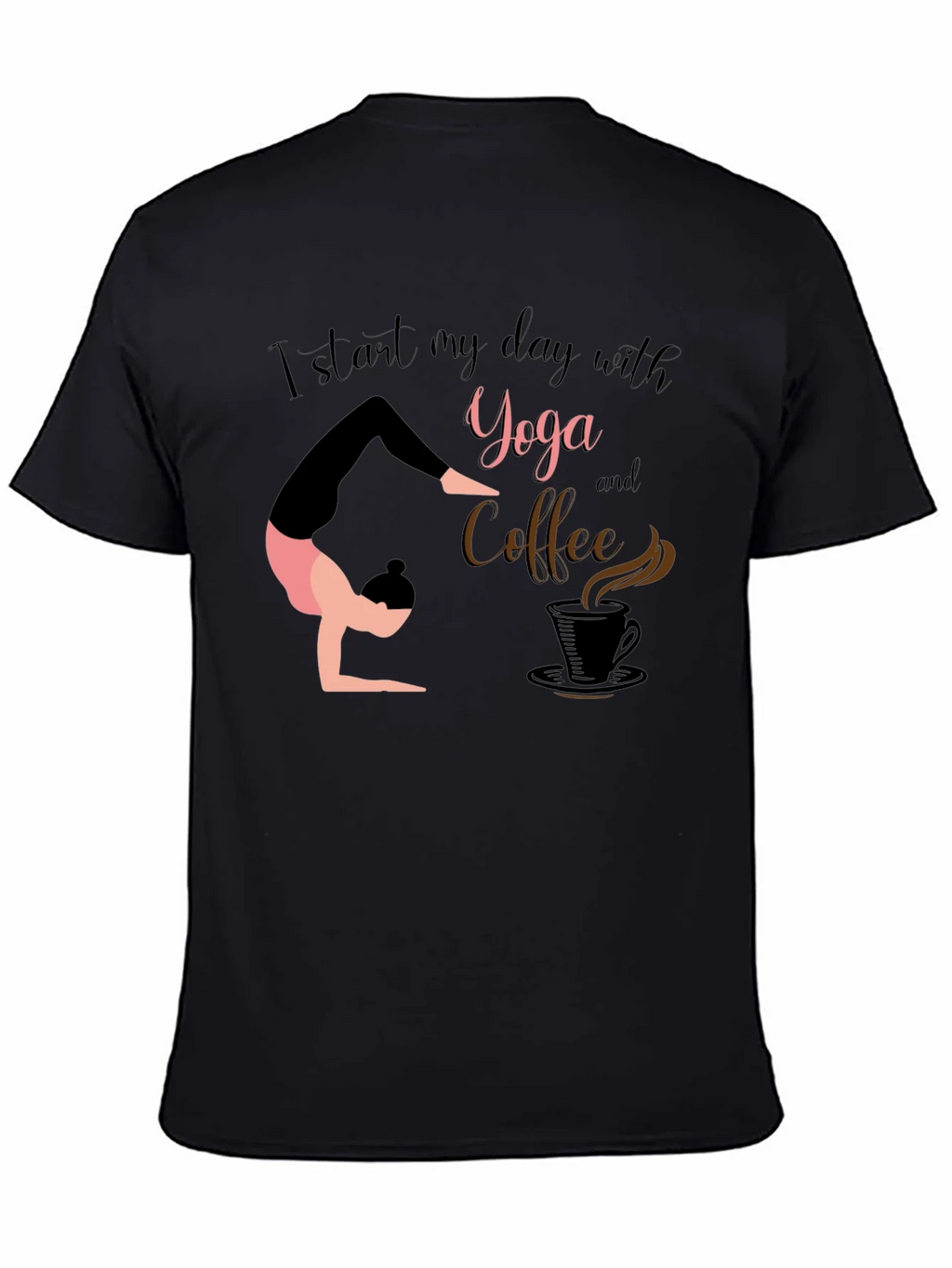 Yoga & Coffee T-Shirt - Start Your Day Right! product image 4