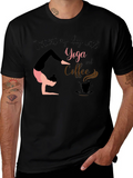 Yoga & Coffee T-Shirt - Start Your Day Right! product image 1