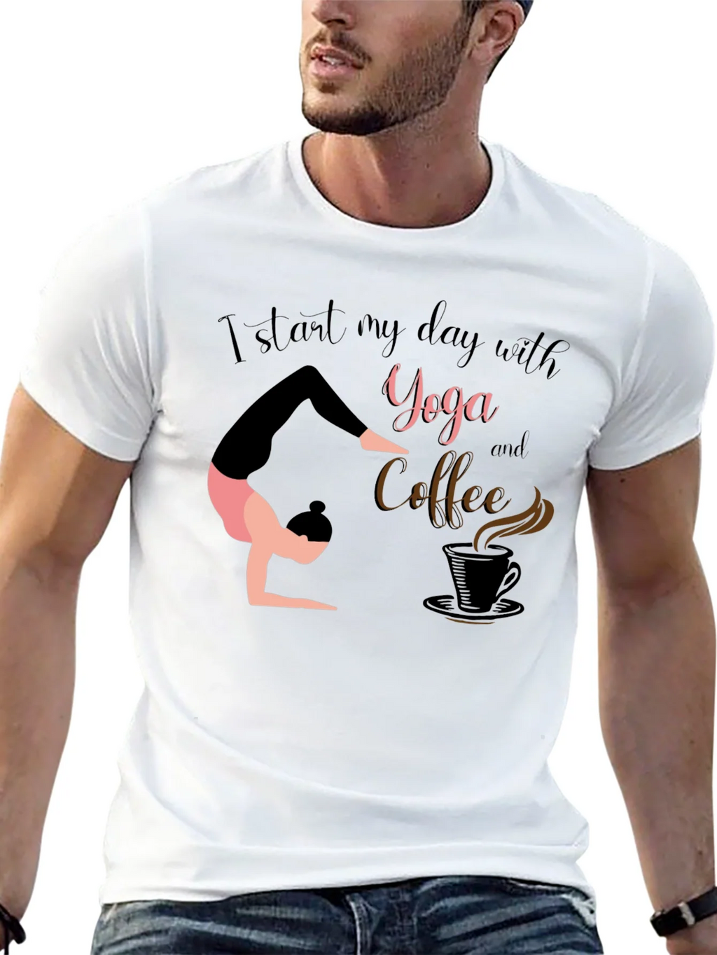 Yoga & Coffee T-Shirt - Start Your Day Right! product image 12