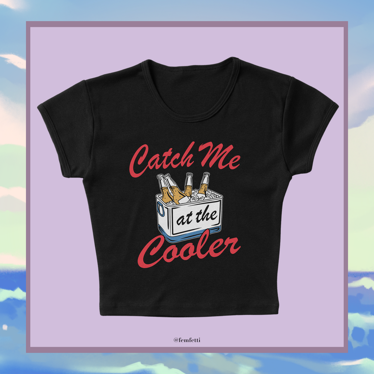At The Cooler Micro Rib Baby Tee product image 1