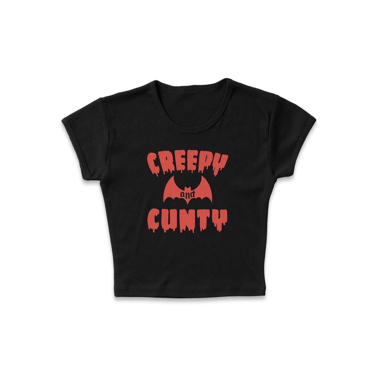 Creepy And Cunty Micro Rib Baby Tee product image 3