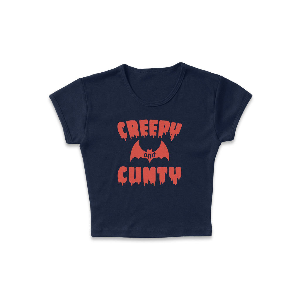 Creepy And Cunty Micro Rib Baby Tee product image 4