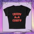 Creepy And Cunty Micro Rib Baby Tee product image 1