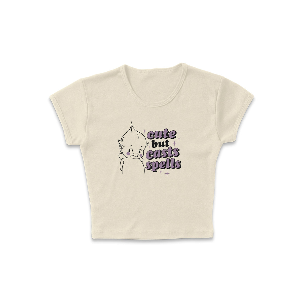 Cute But Casts Micro Rib Baby Tee product image 4