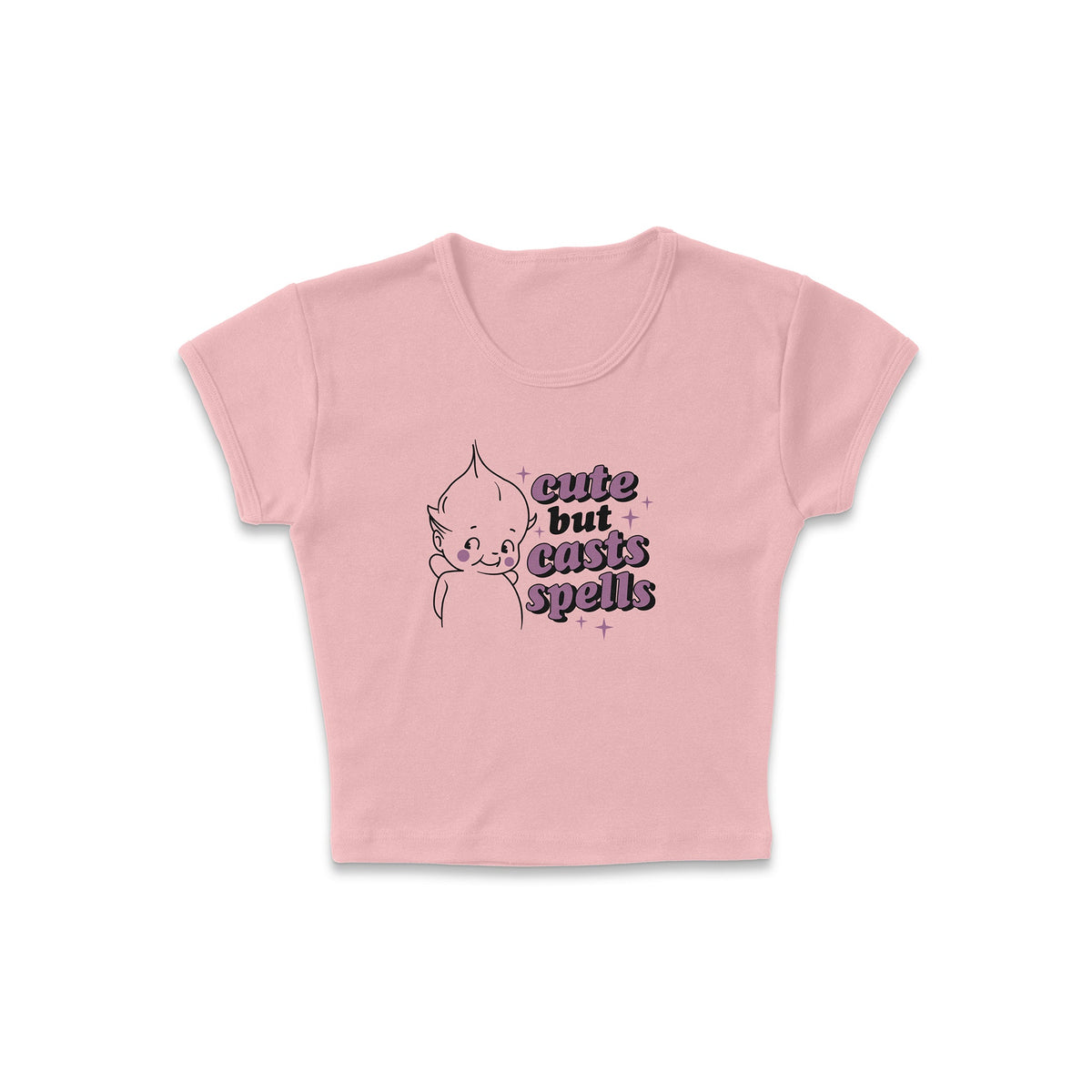Cute But Casts Micro Rib Baby Tee product image 6