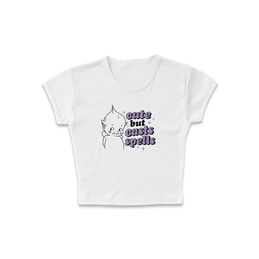 Cute But Casts Micro Rib Baby Tee product image 3
