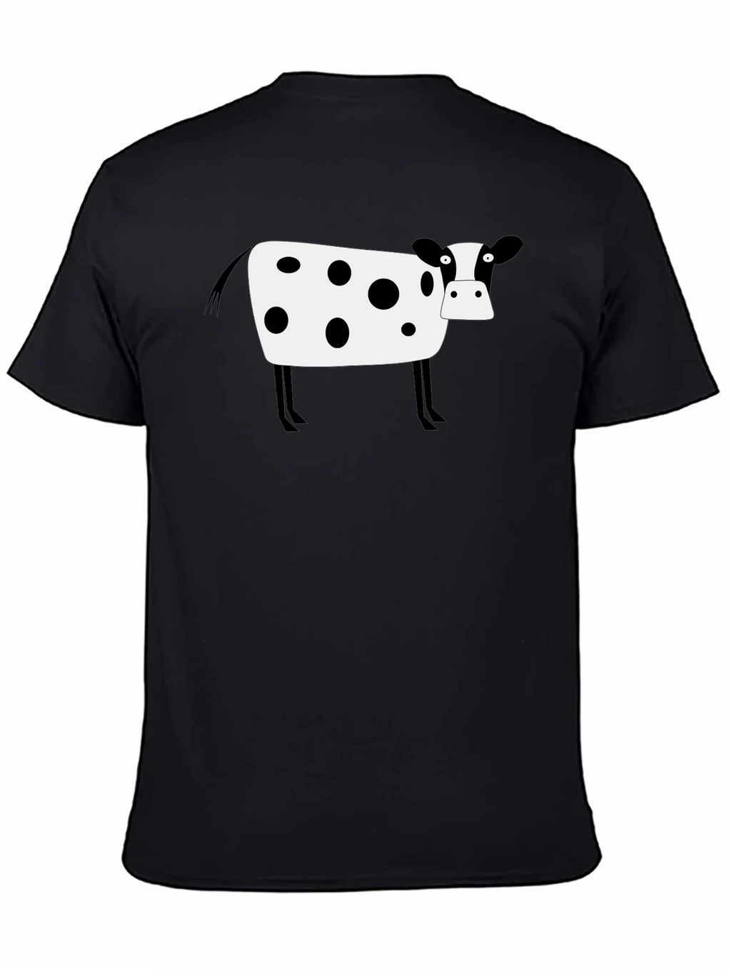 Cow Print Black T-Shirt - Graphic Tee product image 3
