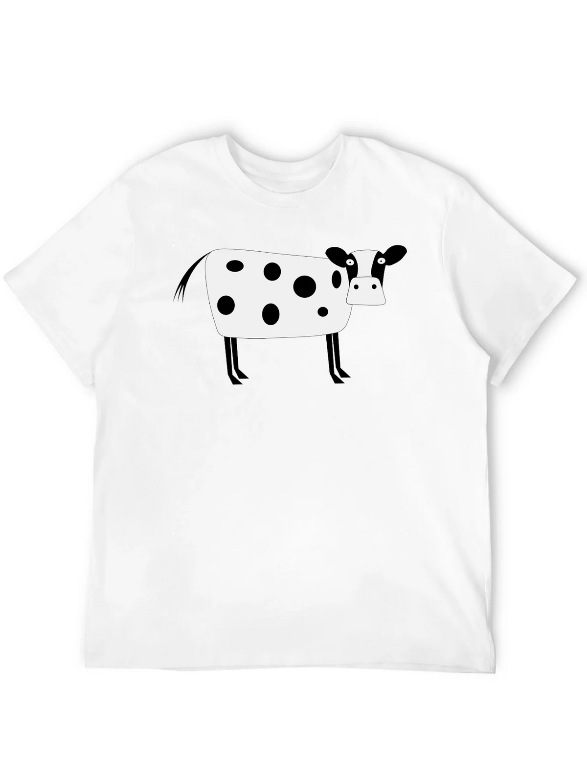 Cow Print Black T-Shirt - Graphic Tee product image 10