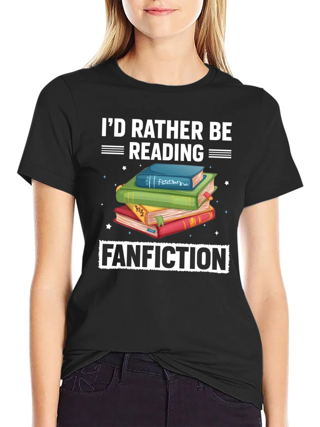 Reading Fanfiction T-Shirt - Book Lover Tee product image 1