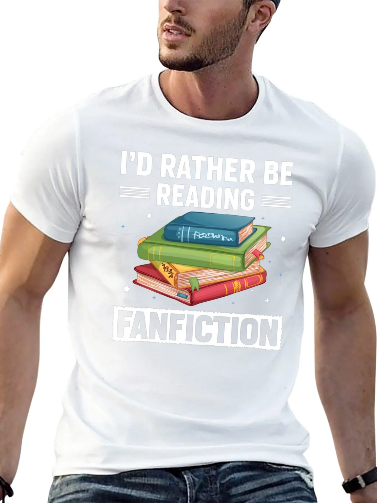 Reading Fanfiction T-Shirt - Book Lover Tee product image 9