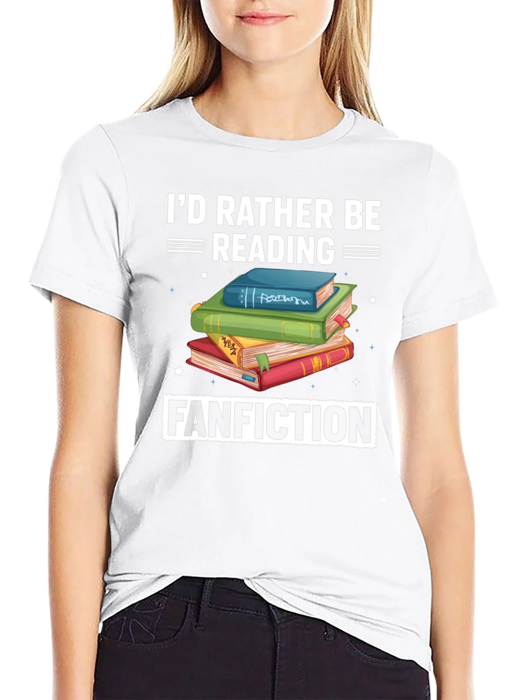 Reading Fanfiction T-Shirt - Book Lover Tee product image 6