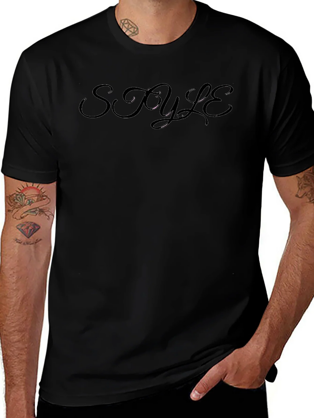 Stylish Black T-Shirt - Style Design product image 1