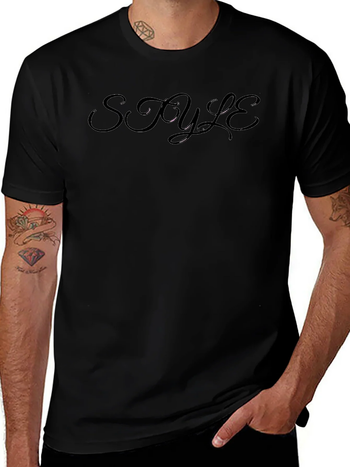 Stylish Black T-Shirt - Style Design product image 1