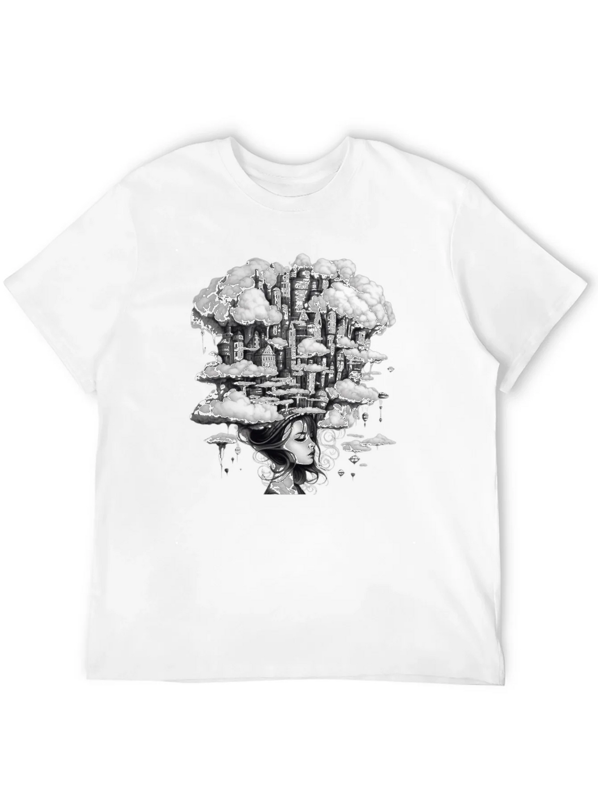 Dreamscape City Black Graphic Tee product image 11