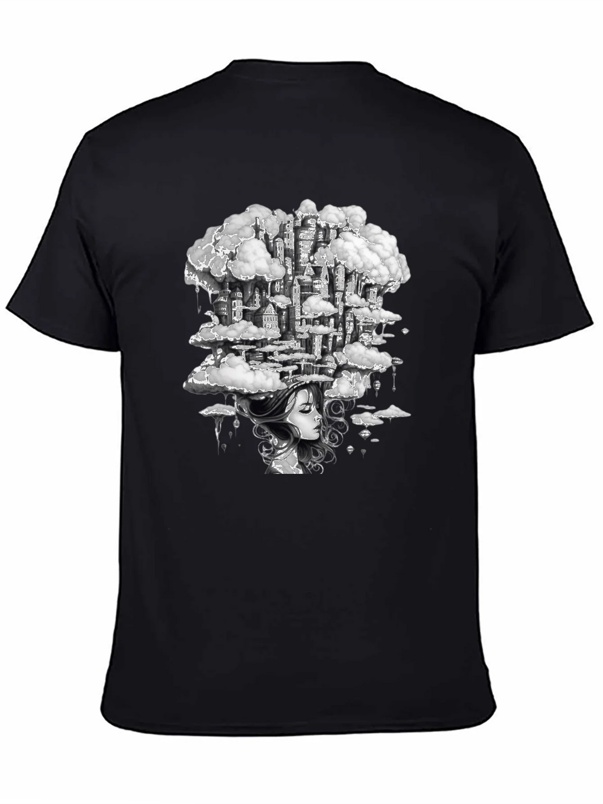 Dreamscape City Black Graphic Tee product image 4