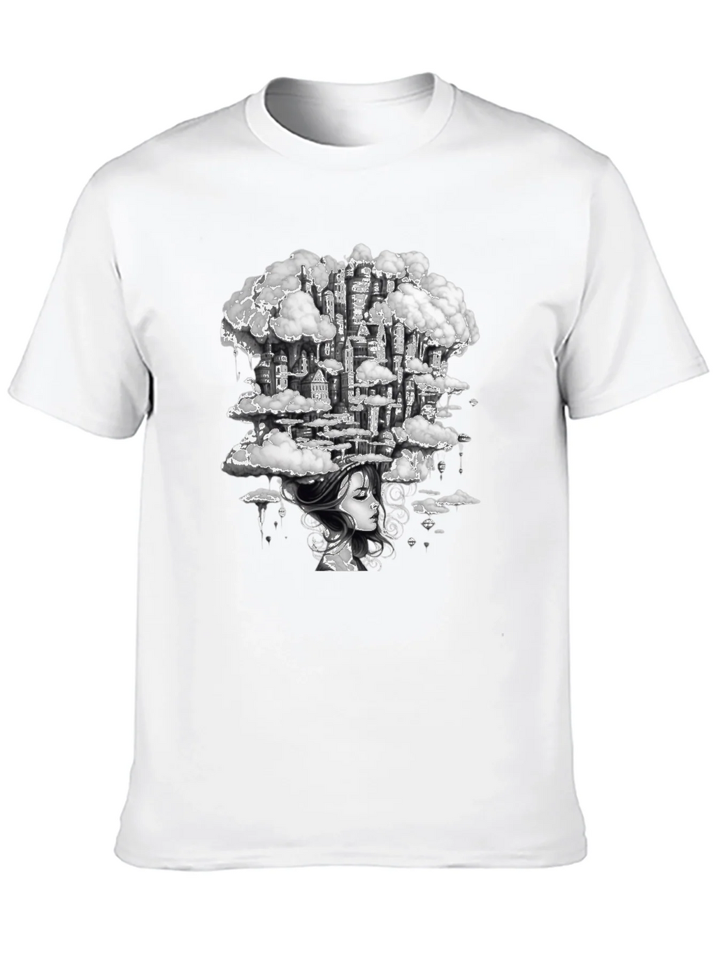 Dreamscape City Black Graphic Tee product image 9