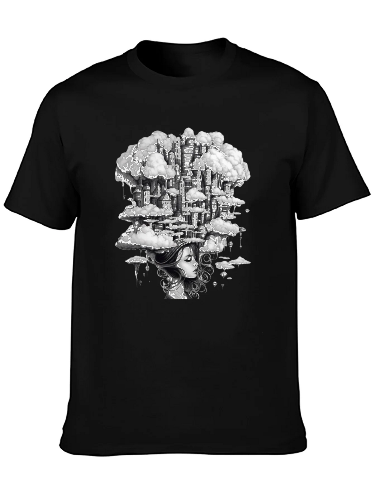 Dreamscape City Black Graphic Tee product image 3