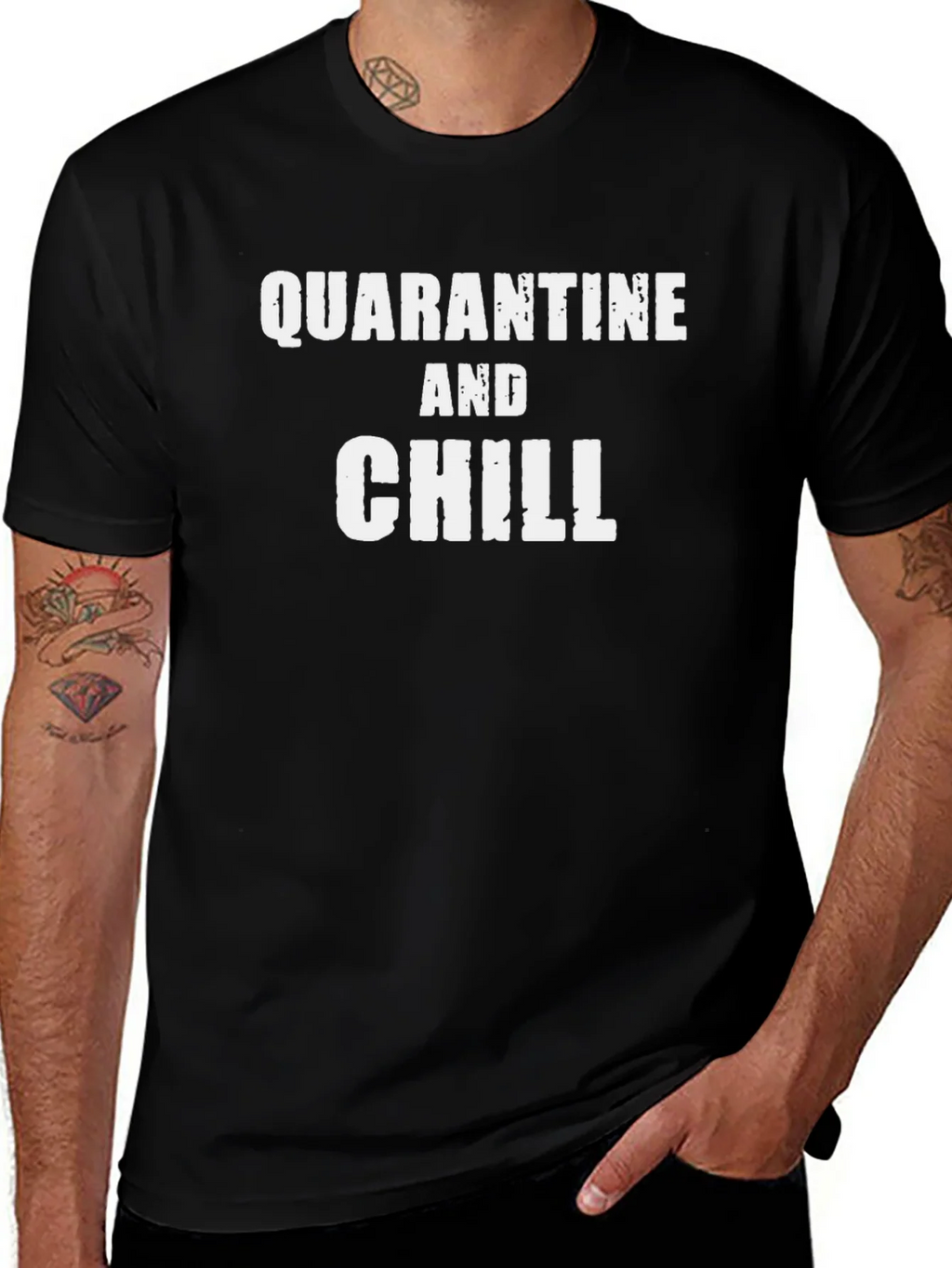 Quarantine and Chill Graphic T-Shirt product image 1