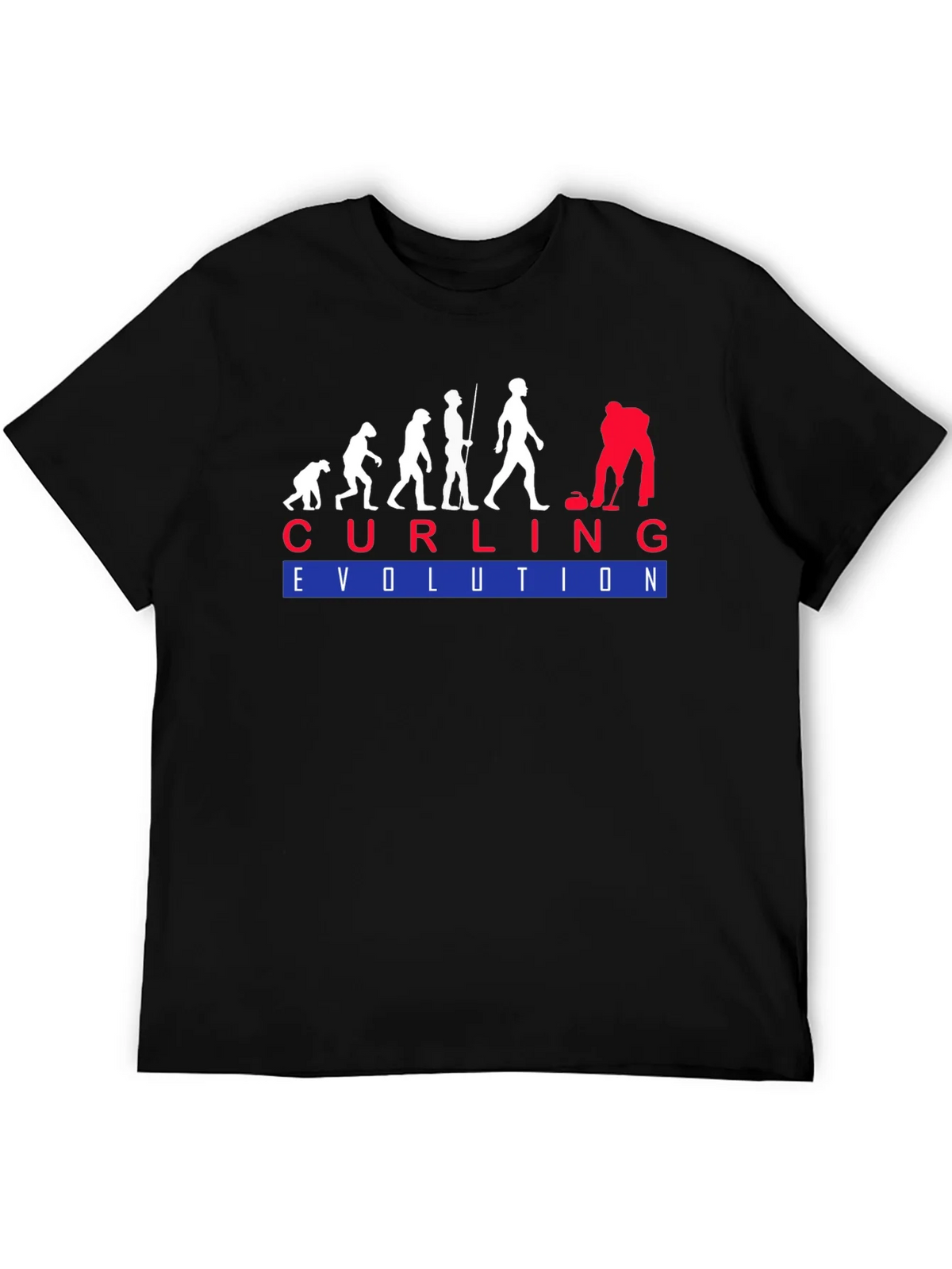 Curling Evolution T-Shirt - Funny Sport Tee product image 5