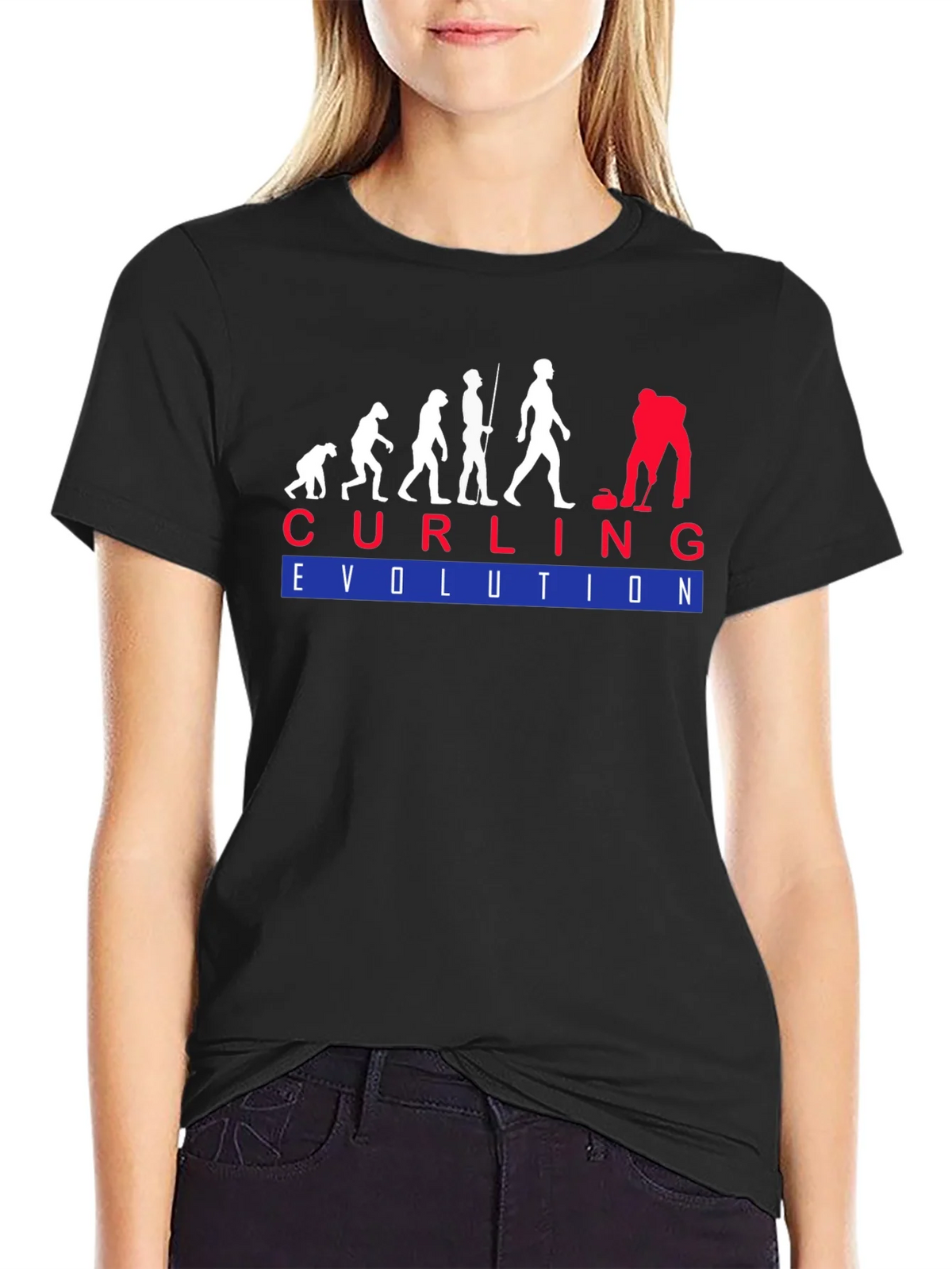 Curling Evolution T-Shirt - Funny Sport Tee product image 2