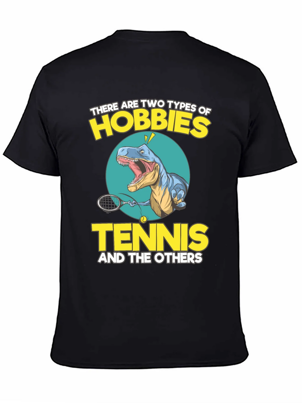 Tennis Dinosaur Graphic Tee - Funny Hobby Shirt product image 4