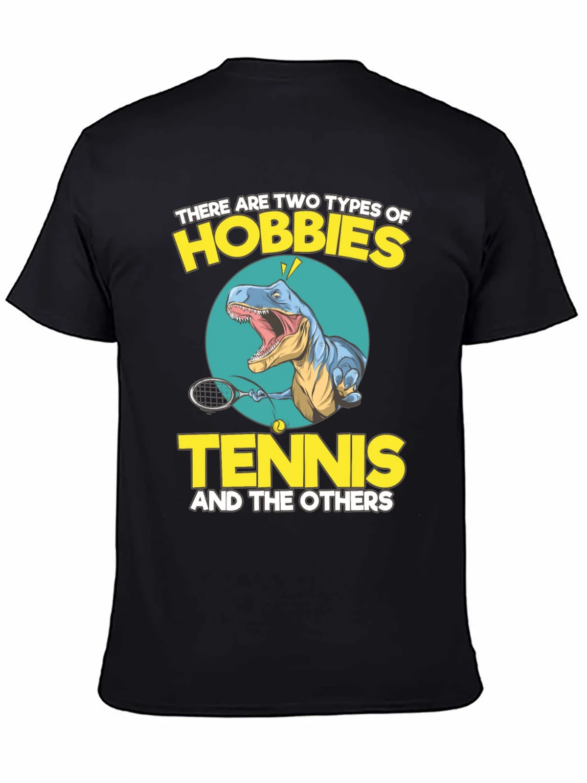 Tennis Dinosaur Graphic Tee - Funny Hobby Shirt product image 4