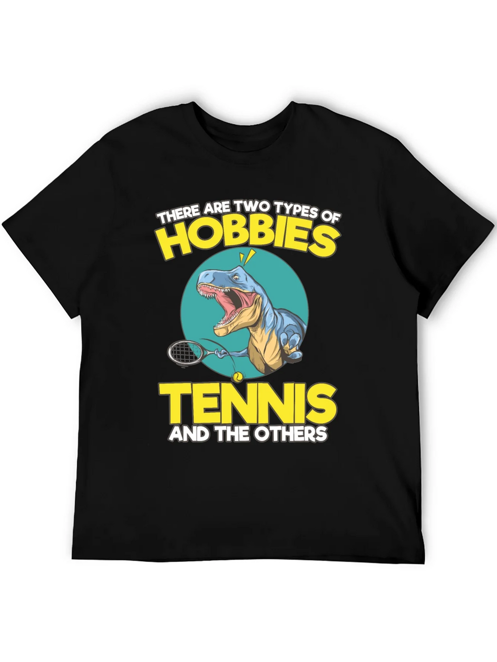 Tennis Dinosaur Graphic Tee - Funny Hobby Shirt product image 5