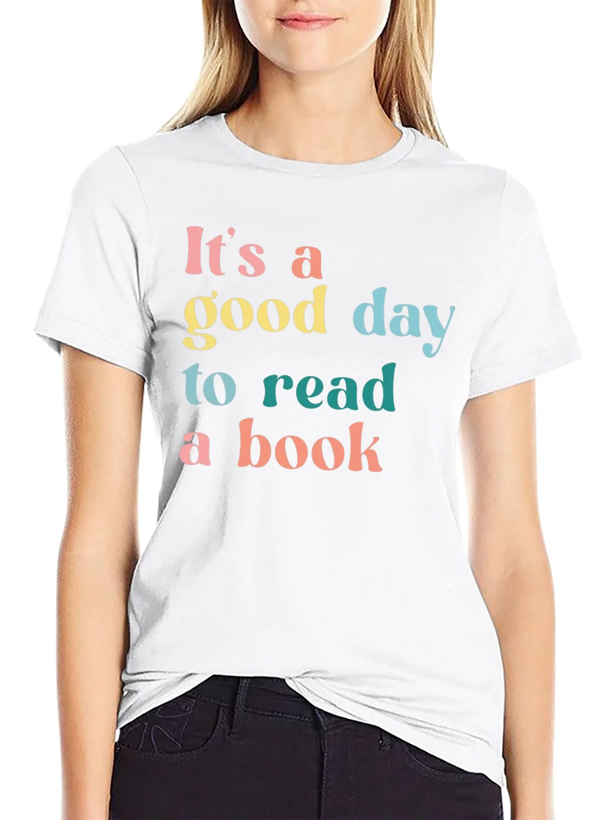 Its A Good Day To Read A Book Black T-Shirt product image 8