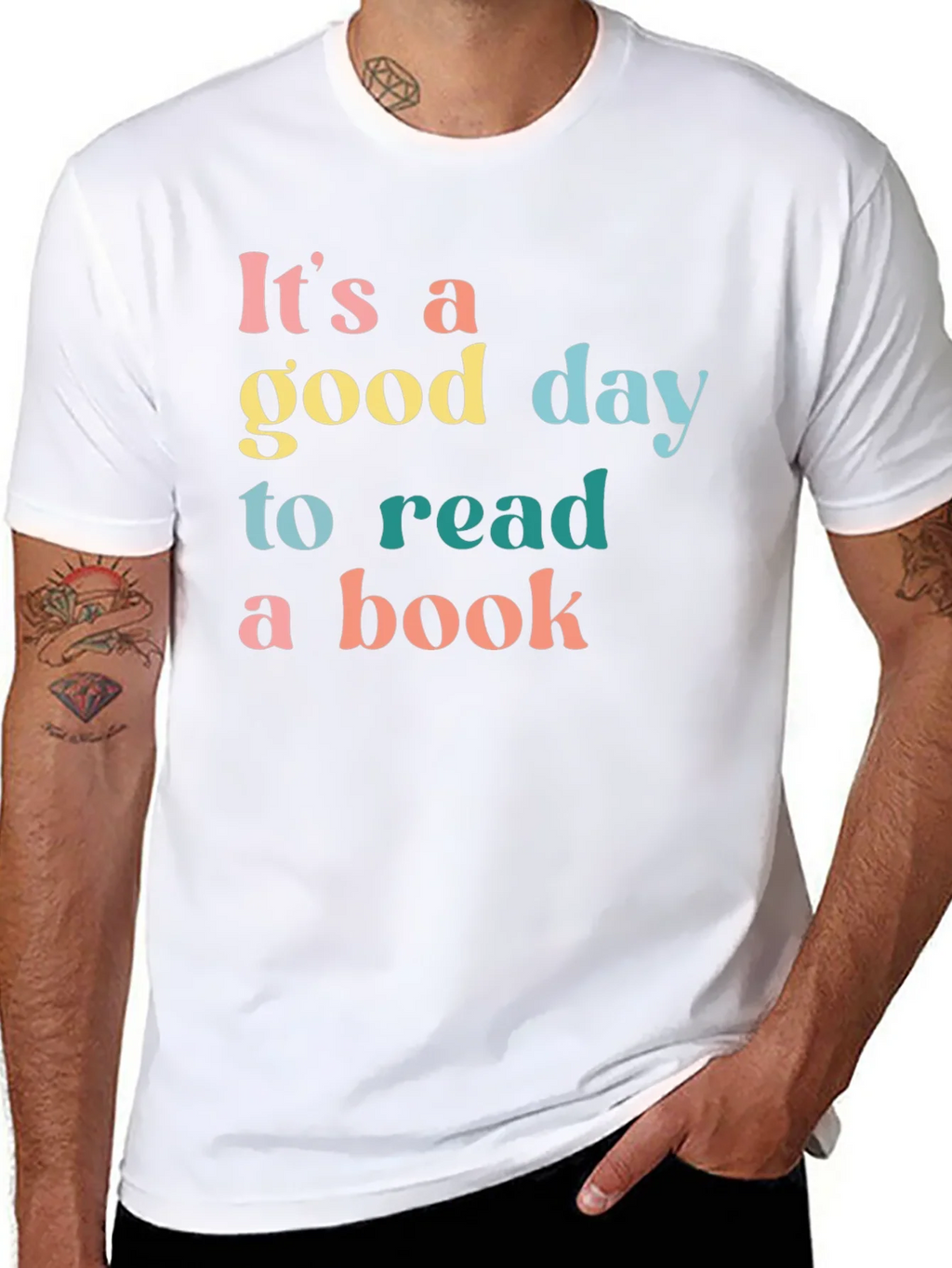 Its A Good Day To Read A Book Black T-Shirt product image 7