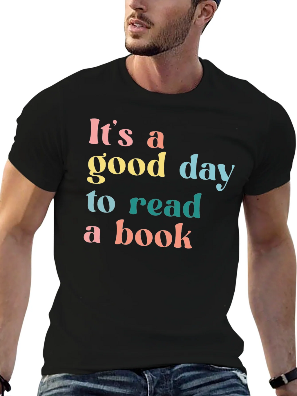 Its A Good Day To Read A Book Black T-Shirt product image 6