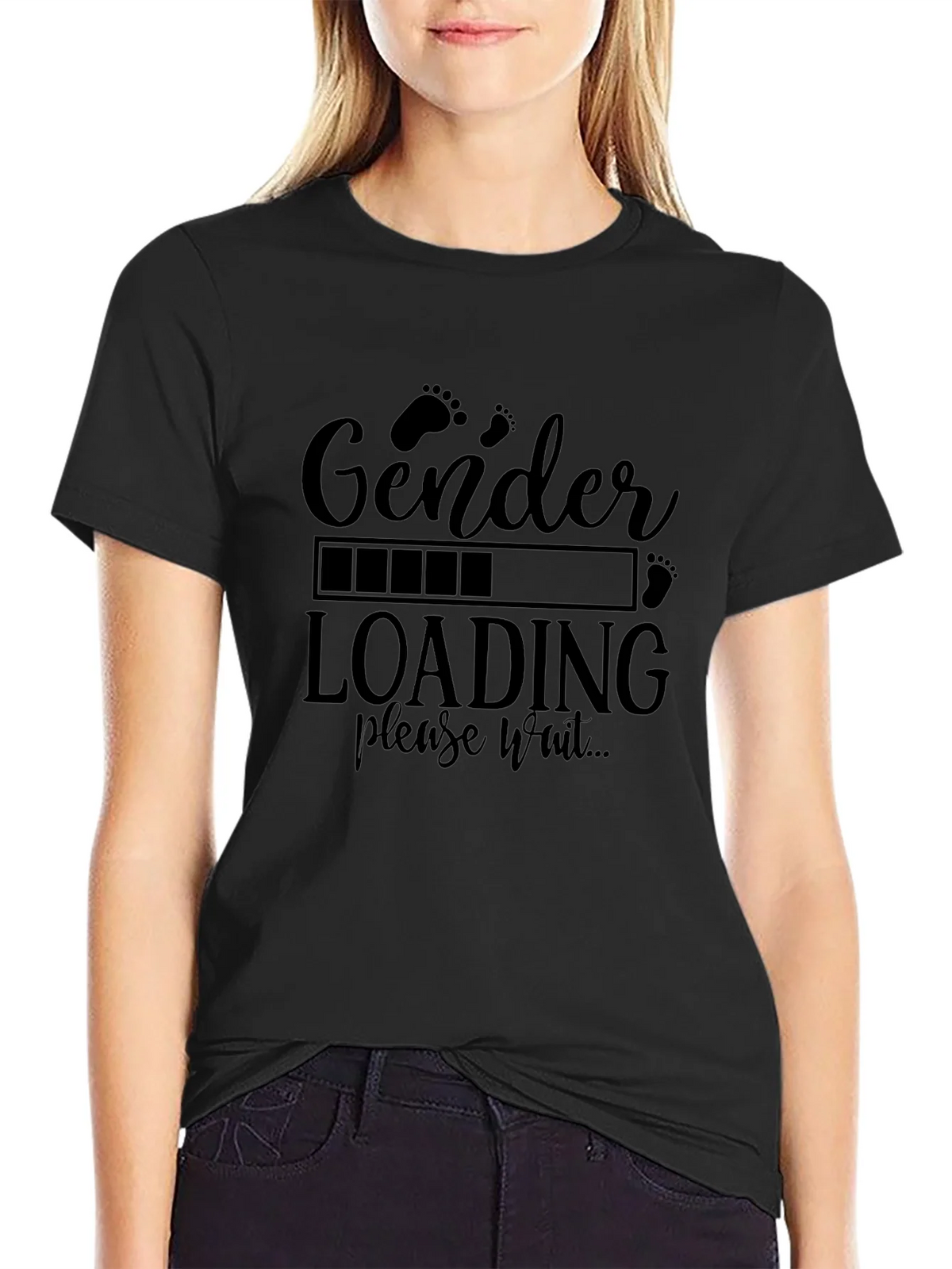 Gender Reveal Loading T-Shirt - Baby Shower Tee product image 2