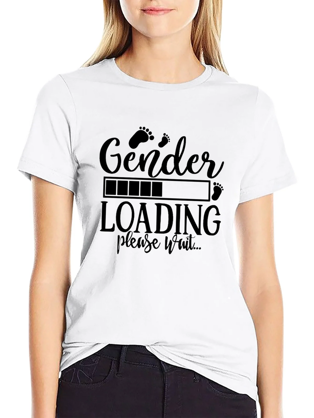 Gender Reveal Loading T-Shirt - Baby Shower Tee product image 8
