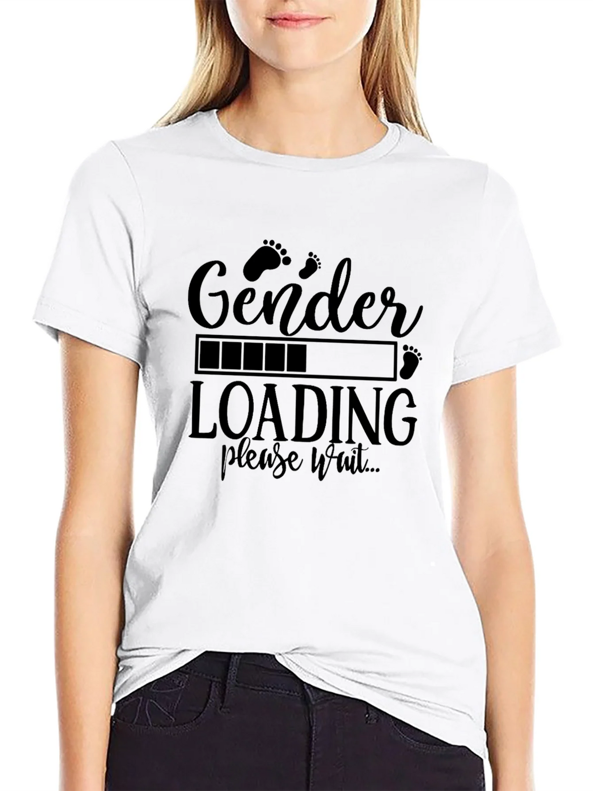 Gender Reveal Loading T-Shirt - Baby Shower Tee product image 8