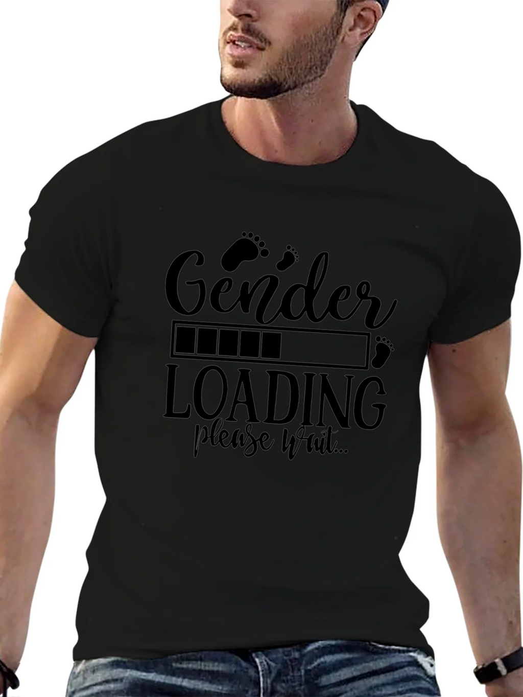 Gender Reveal Loading T-Shirt - Baby Shower Tee product image 6
