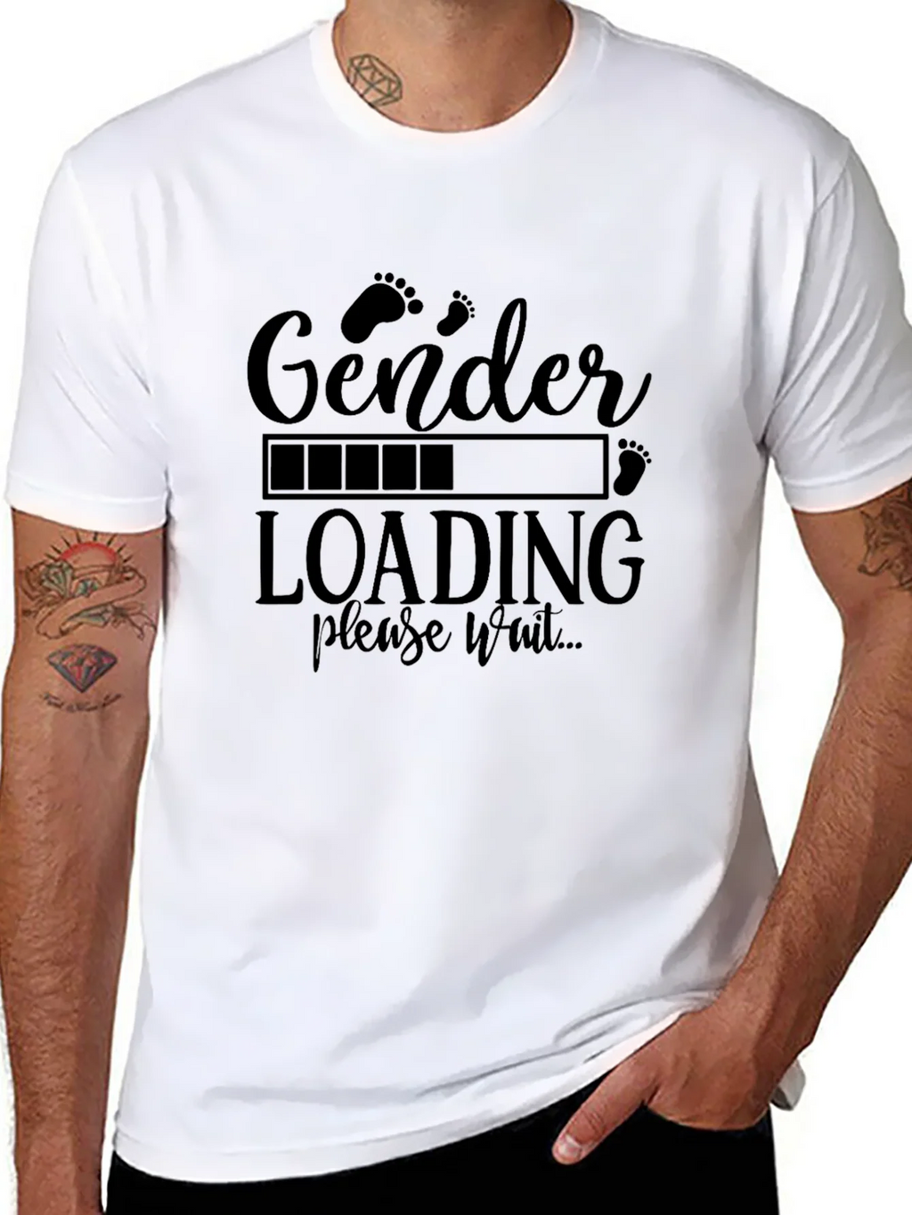 Gender Reveal Loading T-Shirt - Baby Shower Tee product image 7