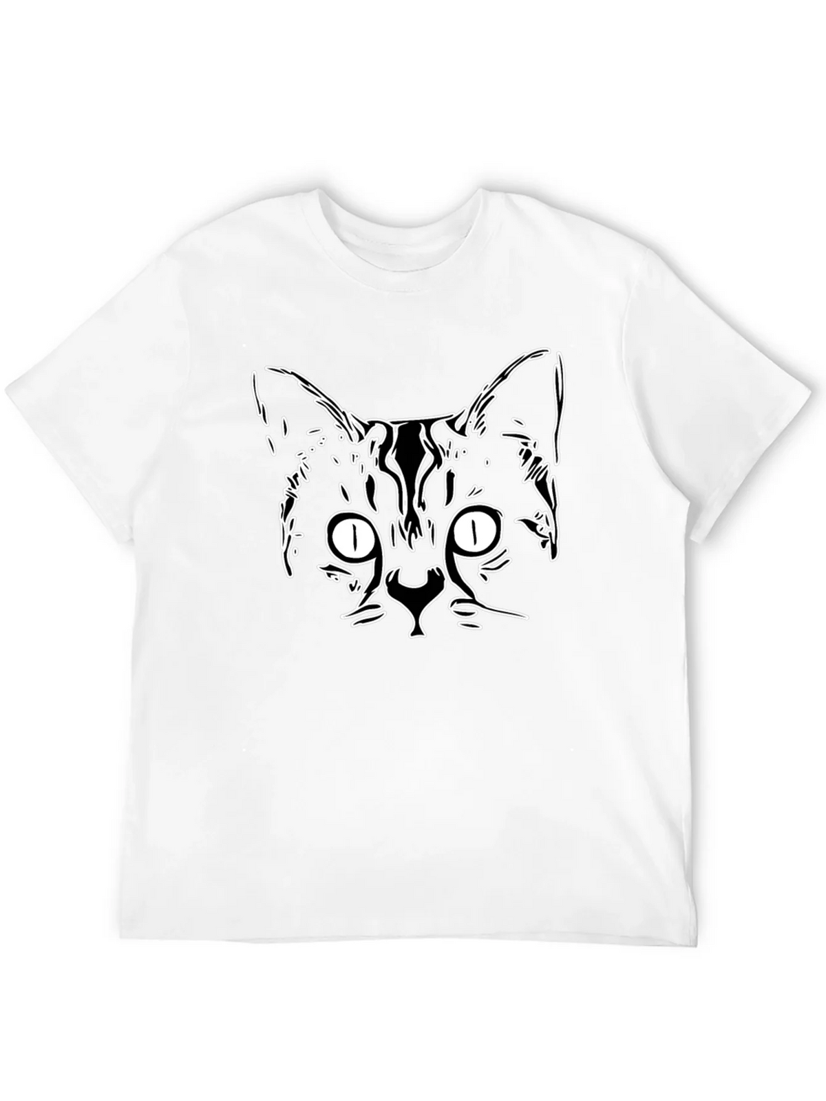 Cool Cat Outline Graphic Tee - Black product image 10