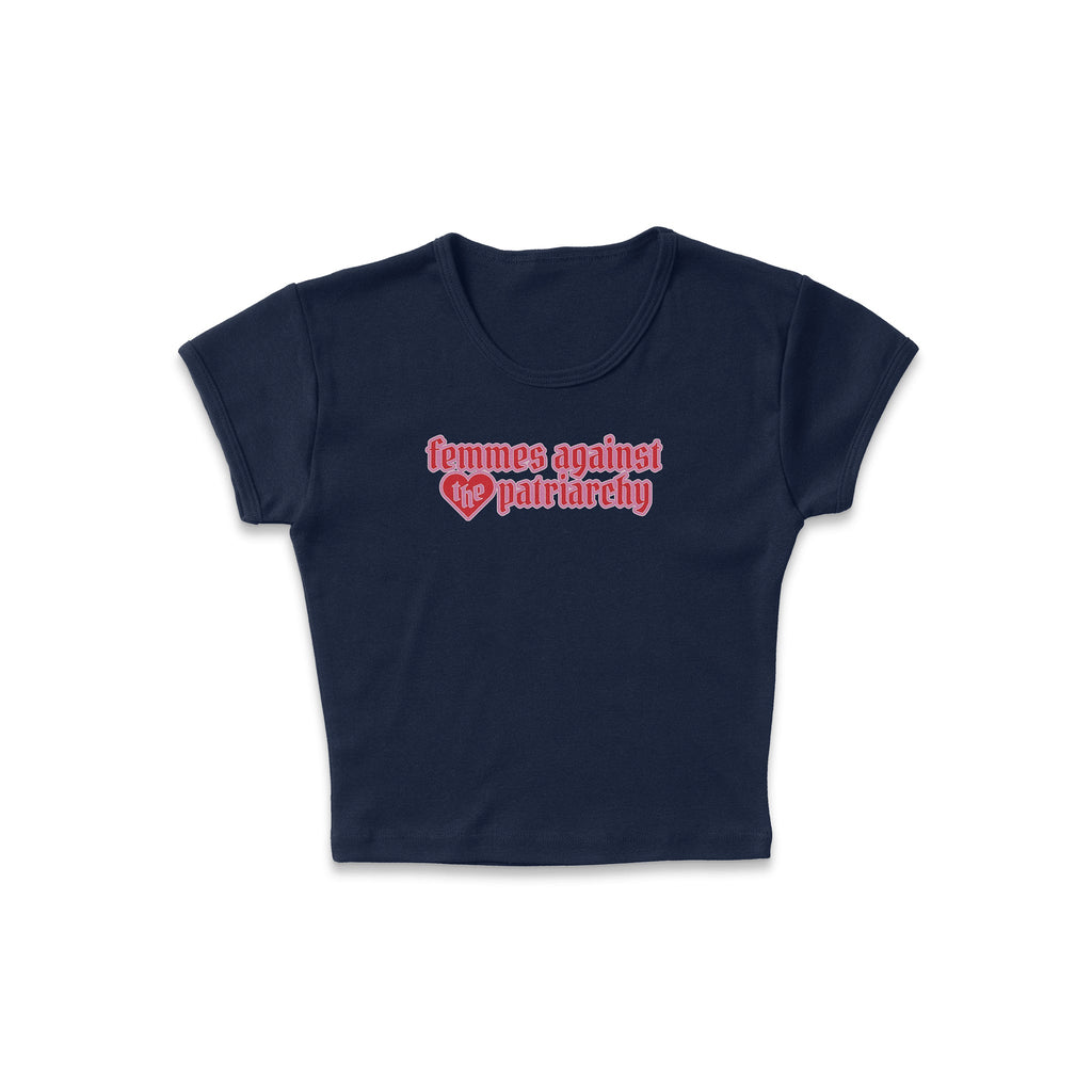 Femmes Against The Patriarchy Micro Rib Baby Tee product image 4
