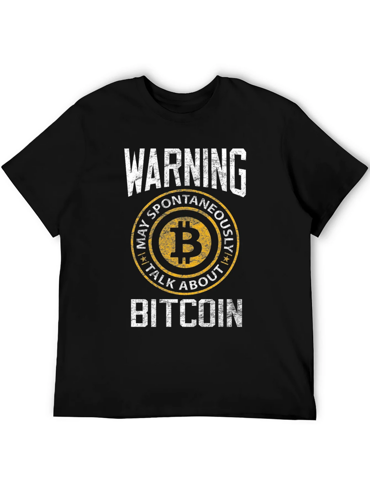 Bitcoin Warning T-Shirt - May Spontaneously Talk About product image 5