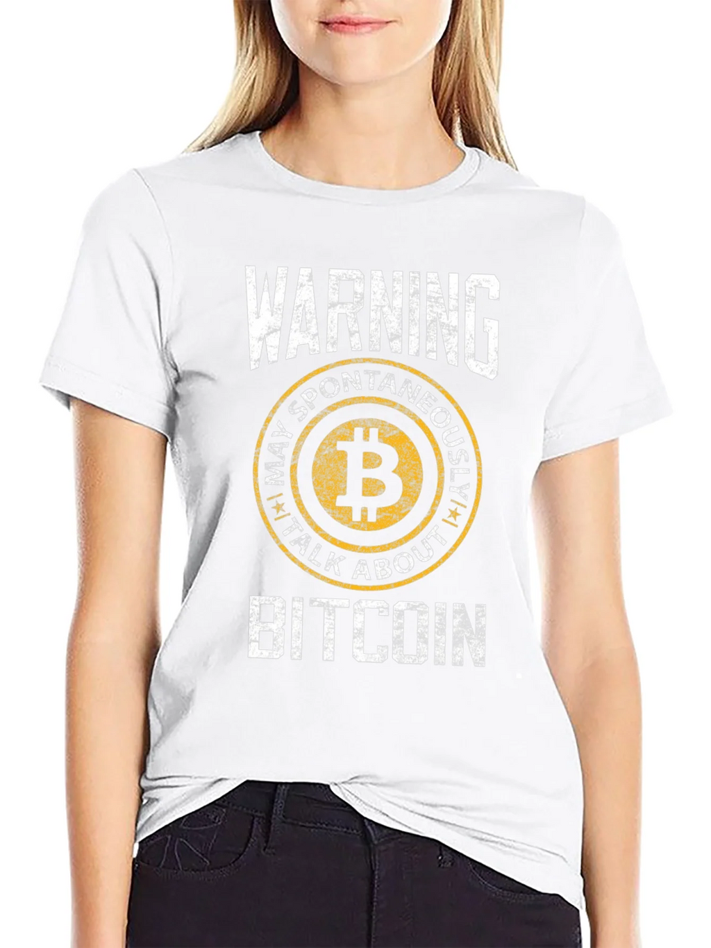 Bitcoin Warning T-Shirt - May Spontaneously Talk About product image 8