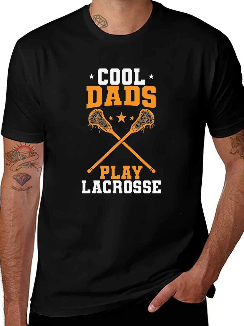 Cool Dads Play Lacrosse T-Shirt product image 1