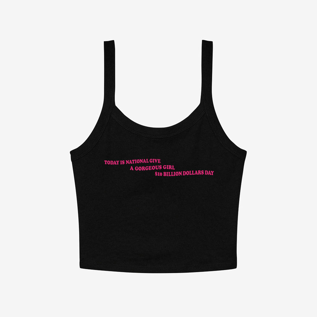 Gorgeous Girl Micro Rib Spaghetti Strap Tank