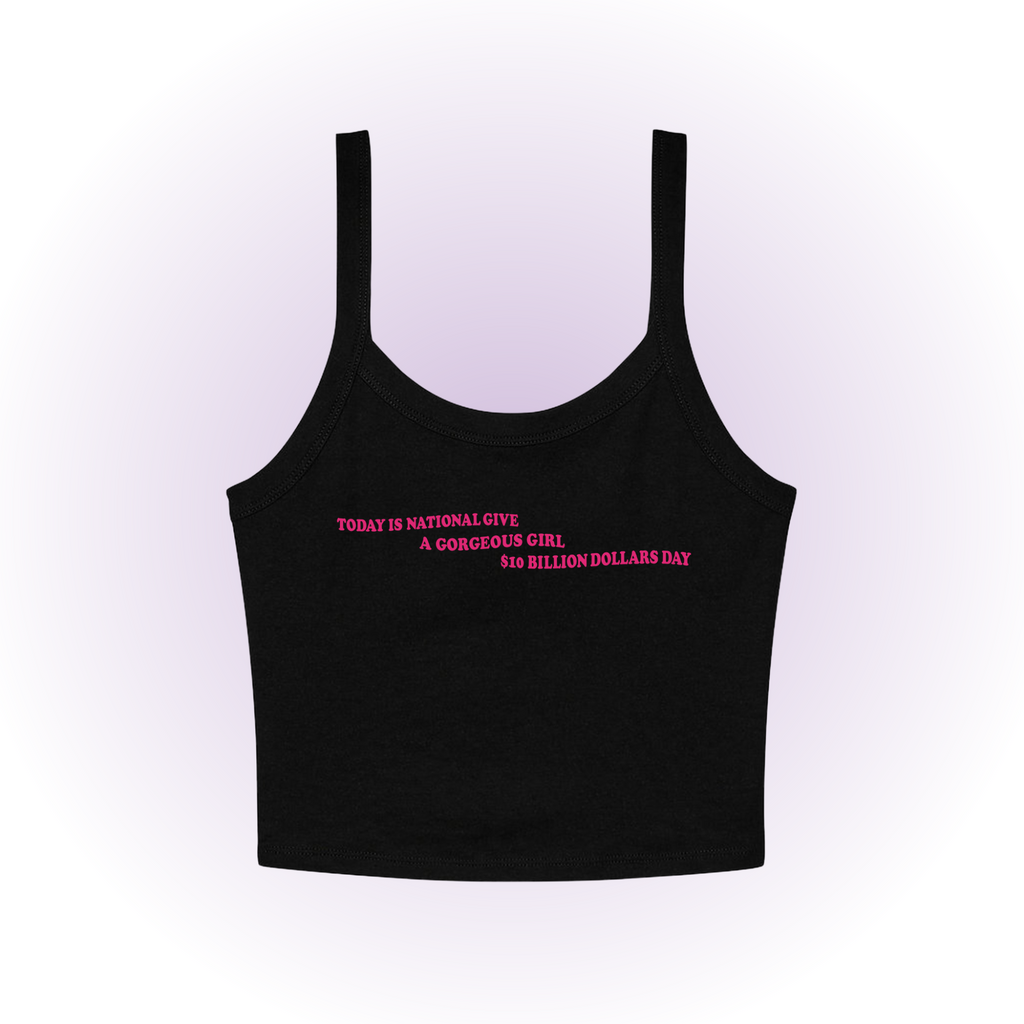Gorgeous Girl Micro Rib Spaghetti Strap Tank