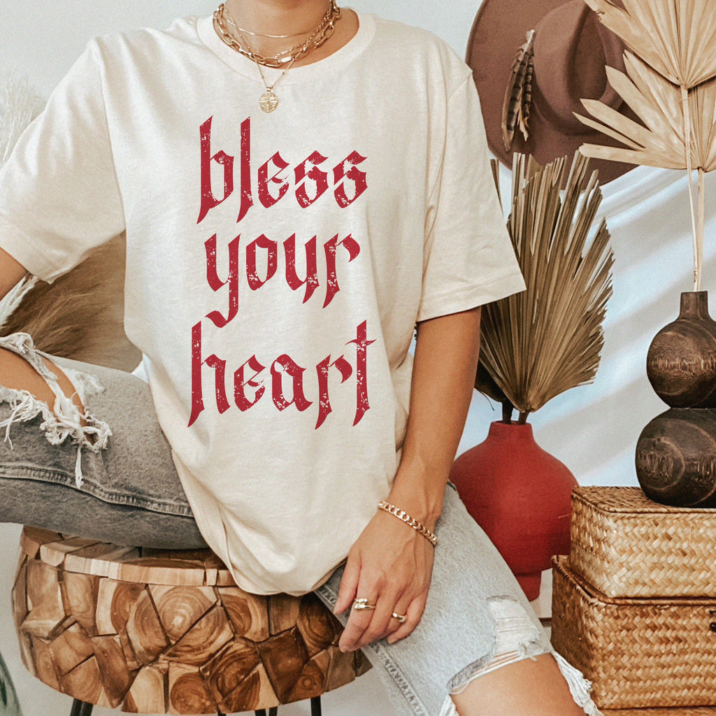Gothic Bless Your Heart Heavyweight Shirt product image 1