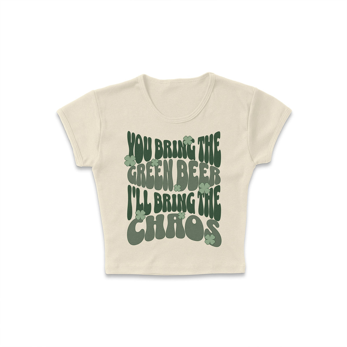 Green Beer Chaos Micro Rib Baby Tee product image 4