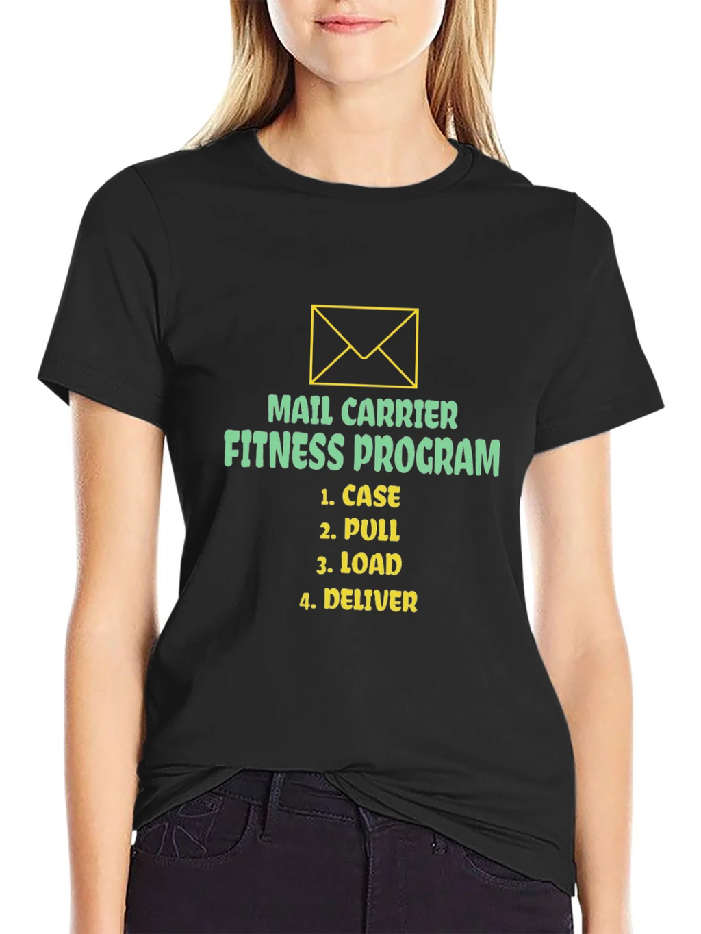 Mail Carrier Fitness Program T-Shirt - Case Pull Load product image 2