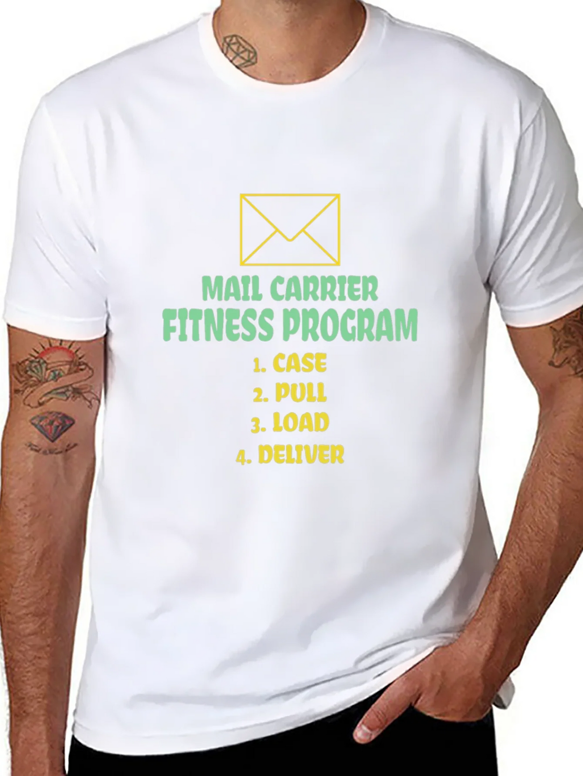 Mail Carrier Fitness Program T-Shirt - Case Pull Load product image 6