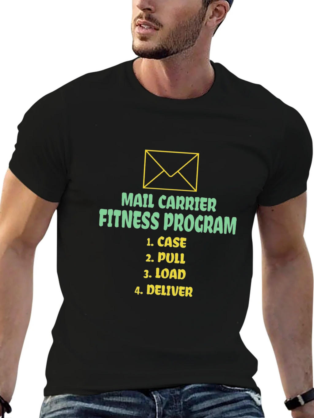 Mail Carrier Fitness Program T-Shirt - Case Pull Load product image 5