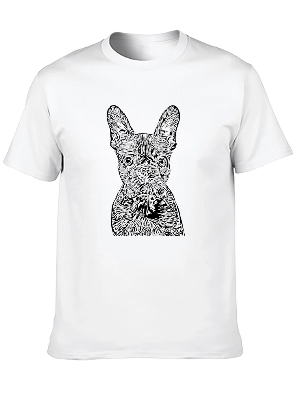 French Bulldog Graphic Tee - Mens Black T-Shirt product image 6