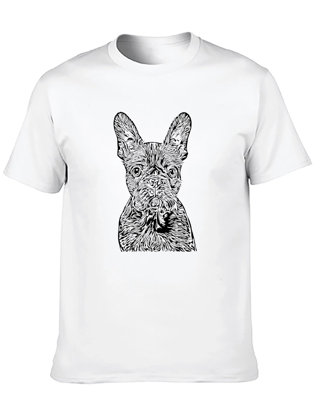 French Bulldog Graphic Tee - Mens Black T-Shirt product image 6