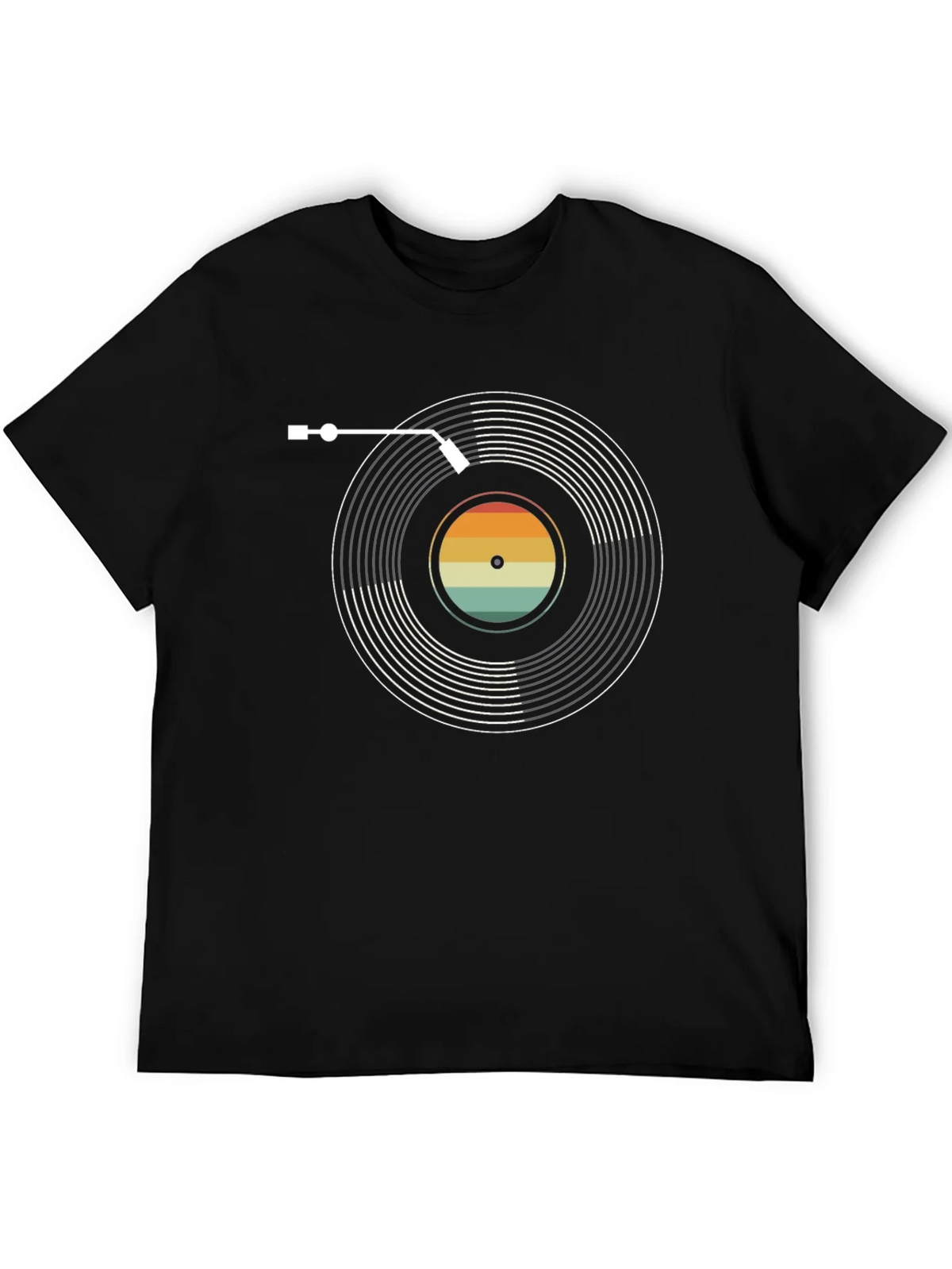 Retro Vinyl Record Graphic Tee - Stylish Music Lovers product image 5